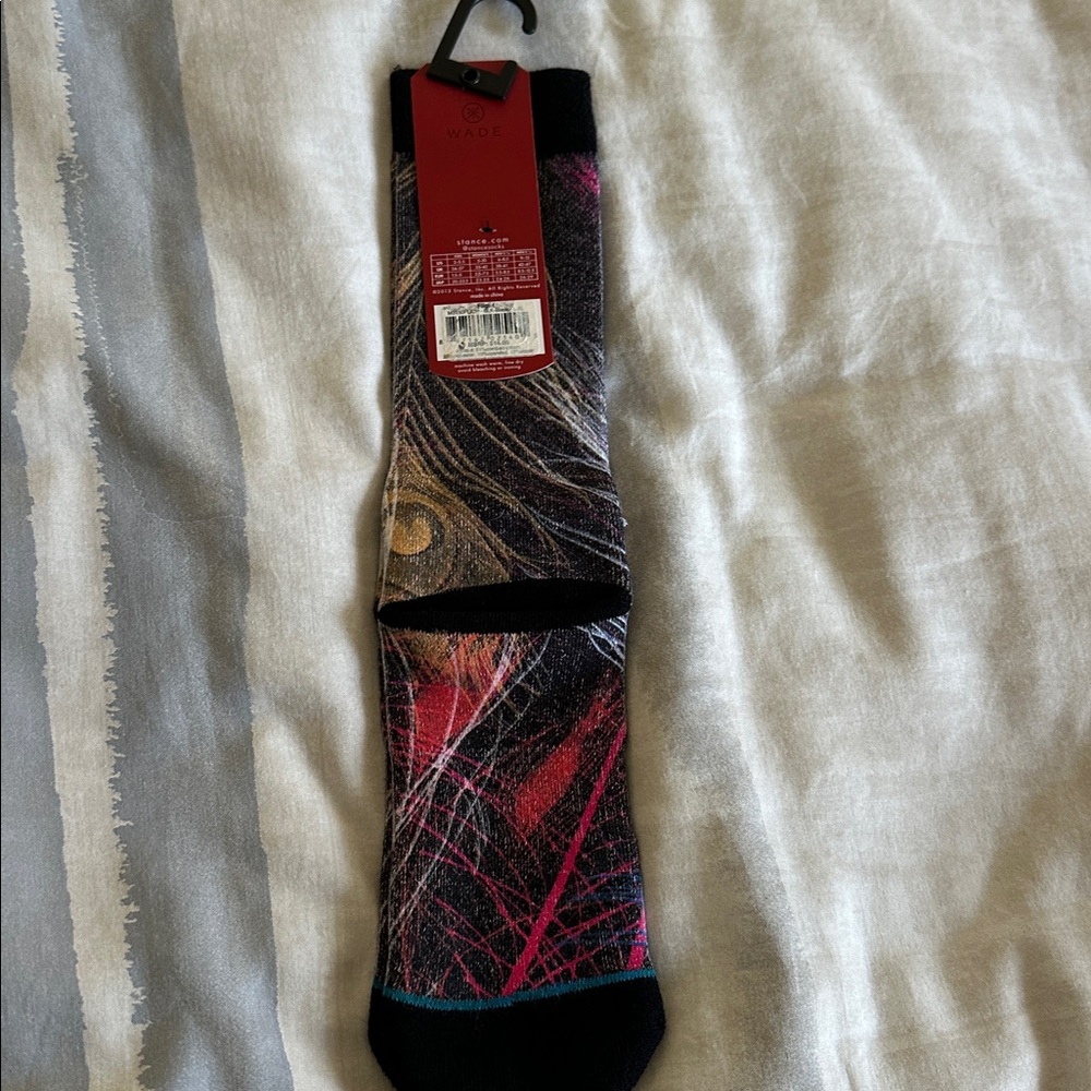 Stance Mens Crew Socks D Wade Collection Combed Cotton Large 9-13 Flight Feather - Picture 2 of 4